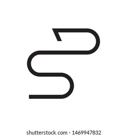 SD initial letter logo template vector icon design