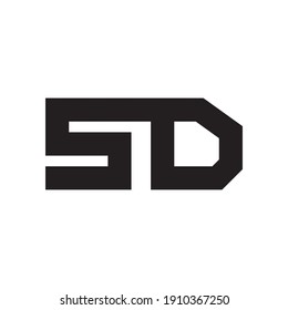 sd initial letter vector logo