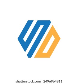 SD initial logo for business. letter SD vector logo template