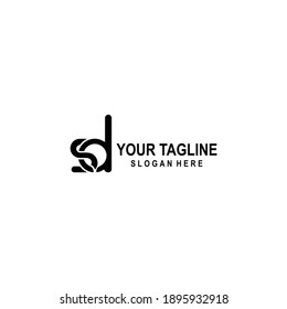 SD initials logo vector creative vintage design