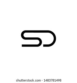 sd letter icon vector logo. s d vector logo