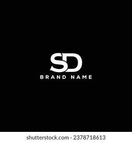 SD letter logo creative design with vector graphic SD simple and modern logo