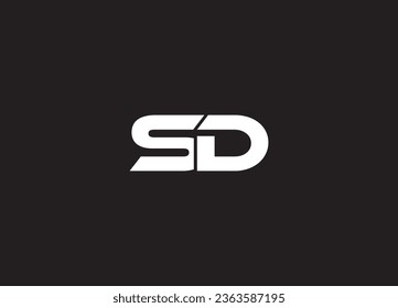 SD letter logo design and minimalist logo
