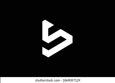 SD letter logo design on luxury background. DS monogram initials letter logo concept. SD icon design. DS elegant and Professional white color letter icon design on black background. D S