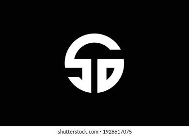 SD letter logo design on luxury background. DS monogram initials letter logo concept. SD icon design. DS elegant and Professional white color letter icon design on black background.