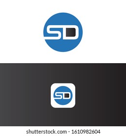 SD Letter Logo Design Template Vector