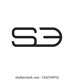 SD letter logo template vector icon design