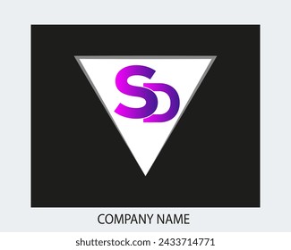  SD logo.SD abstract.SD latter vector Design.SD Monogram logo design .company logo