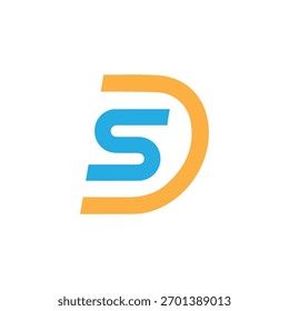 sd logo design, initial sd letter logo design vector template, sd icon initial vector, sd letter, ds logo, ds letter, ds initial, ds vector  monogram logo