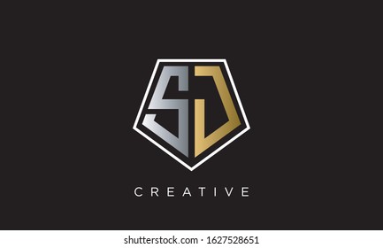 SD logo design vector icon symbol
