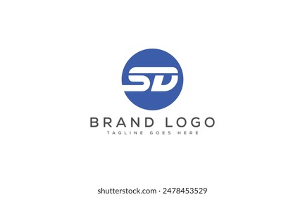 SD logo design vector template design for brand