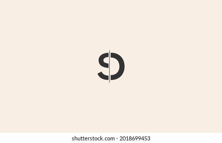 SD logo letter design. DS logo monogram initials letter concept. DS icon logo design