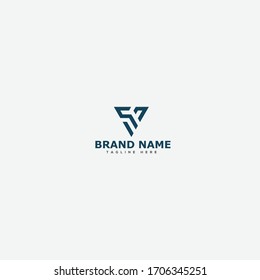 SD Logo Letter Design Template Element