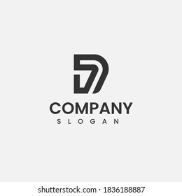 Sd Logo Letter Design Vector Black Stock Vector (Royalty Free ...