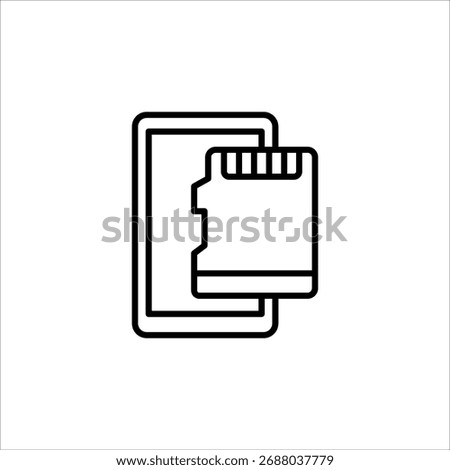 SD memory card with a clock icon, representing timed data recording or storage.