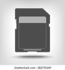 SD memory card icon as concept