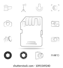 SD Memory Card icon. Detailed set of photo camera icons. Premium graphic design. One of the collection icons for websites, web design, mobile app on white background