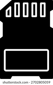 SD-Speicherkartensymbol für digitale Speicherung und Datenübertragung