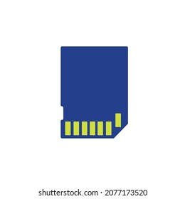 Sd memory icon , simple vector illustration