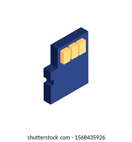 sd memory stick isolated icon vector illustration design