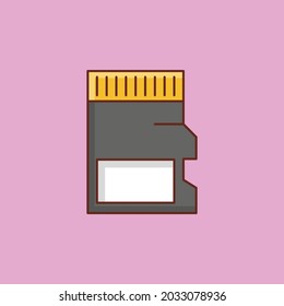 SD Vector illustration on a transparent background. Premium quality symbols. Vector Line Flat color  icon for concept and graphic design.