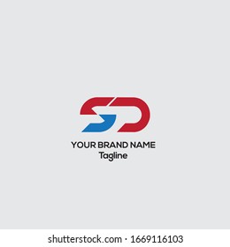 SD vector logo, SD cooperate identity logo design  