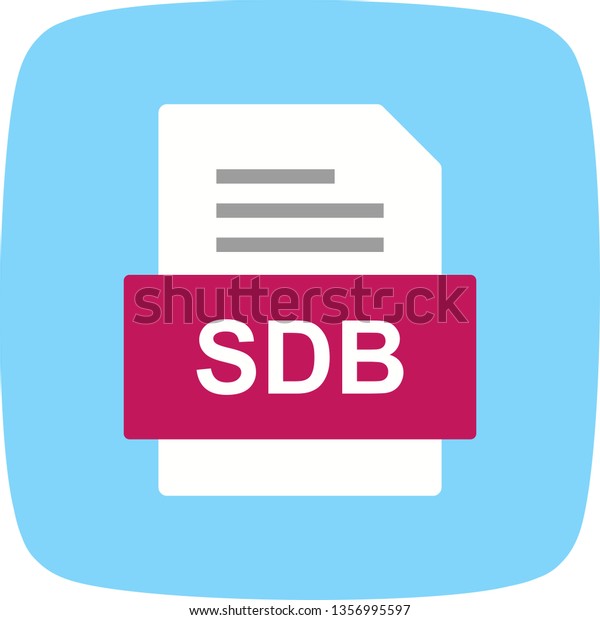 Sdb File Document Icon のベクター画像素材 ロイヤリティフリー