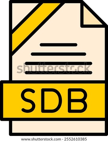 SDB Filled Style Icon Design