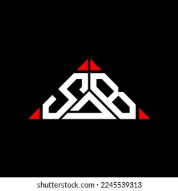 SDB letter logo creative design with vector graphic, SDB simple and modern logo.