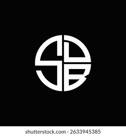SDB logo SDB icon SDB monogram SDB letter minimalist Circle flat Unique modern abstract logo design.
