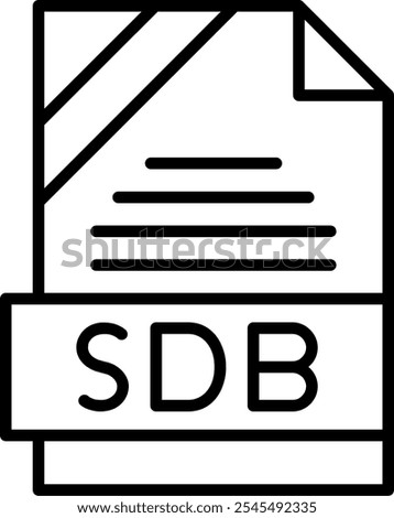 SDB Vector Vector Icon Design Symbol