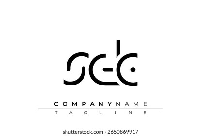 SDC abstract letter design. Modern Business Logo Design With Abstract Typography and Contemporary Style