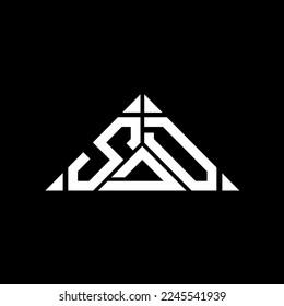 Logo de la carta SDD diseño creativo con gráfico vectorial, logo simple y moderno de SDD.