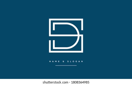 SD,DS,S ,D  Abstract Letters Logo Monogram