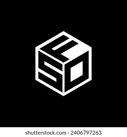 Diseño del logotipo de letra SDF con fondo negro en ilustrador. Logo vector, diseños de caligrafía para logotipo, afiche, invitación, etc.