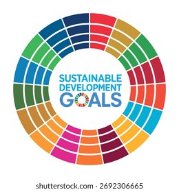 SDG 17 GOALS CHART VECTOR