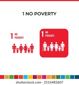 SDG Goal 1 NO POVERTY Icon