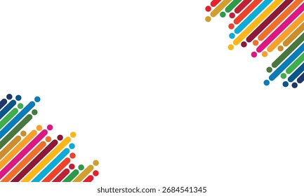 Fondo de Vector Abstractas colorido inspirado en los ODS