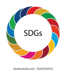 SDGs circle color images vector design