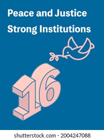 SDGs Goal 16, Peace, justice and strong institutions