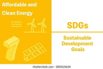 SDGs Goal 7, Affordable and clean energy
