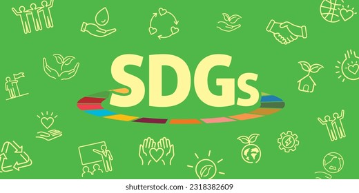 SDGs goals image illustration vector