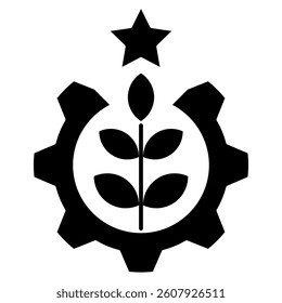 SDGs icon Black Filled style.