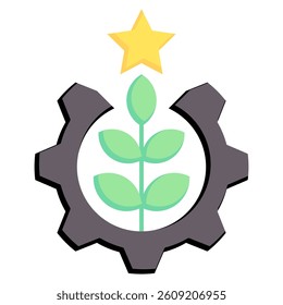 SDGs icon in Flat style.