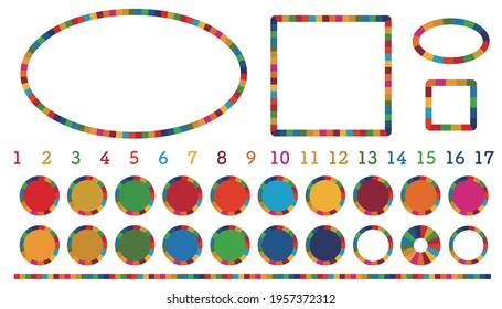 SDGs image decoration material set