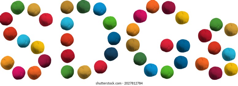 SDGs image icon clay art illustration