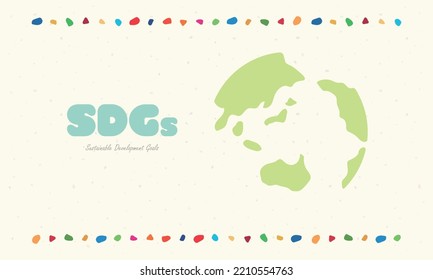 SDGs image material template illustration