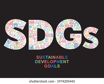 SDGs Vector Logo Design. Sustainable Development Goals.