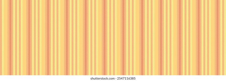 Sditable pattern vector texture, neutral seamless lines background. Aontour fabric textile vertical stripe in amber and orange colors palette.