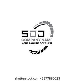 SDJ letter logo vector design, SDJ simple and modern logo. SDJ luxurious alphabet design  
